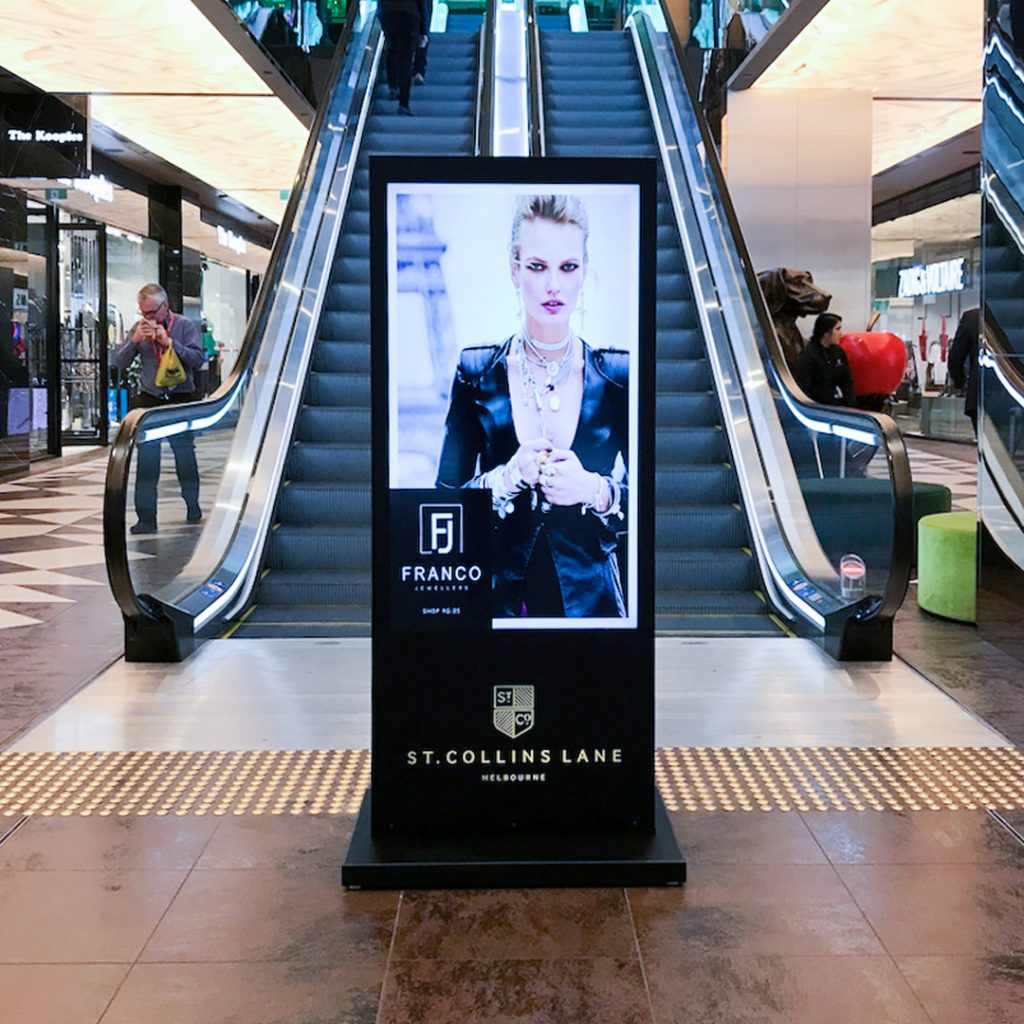 JDS St Collins Lane Poster Stand Escalator