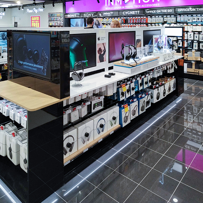 JDS Whsmith Inmotion Mel LCD Shelf Displays Featured